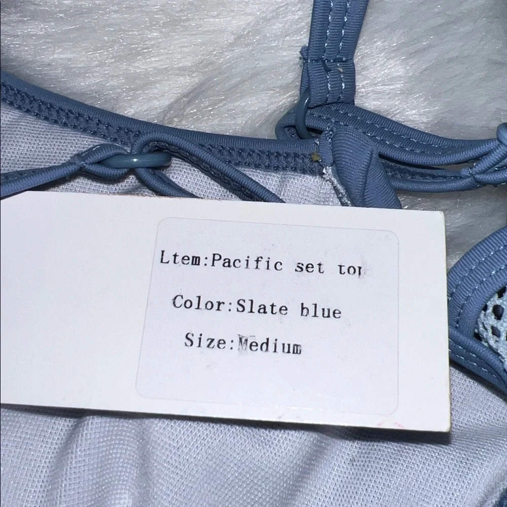 Boutine Los Angeles pacific  top in slate Blue Mesh NWT size M